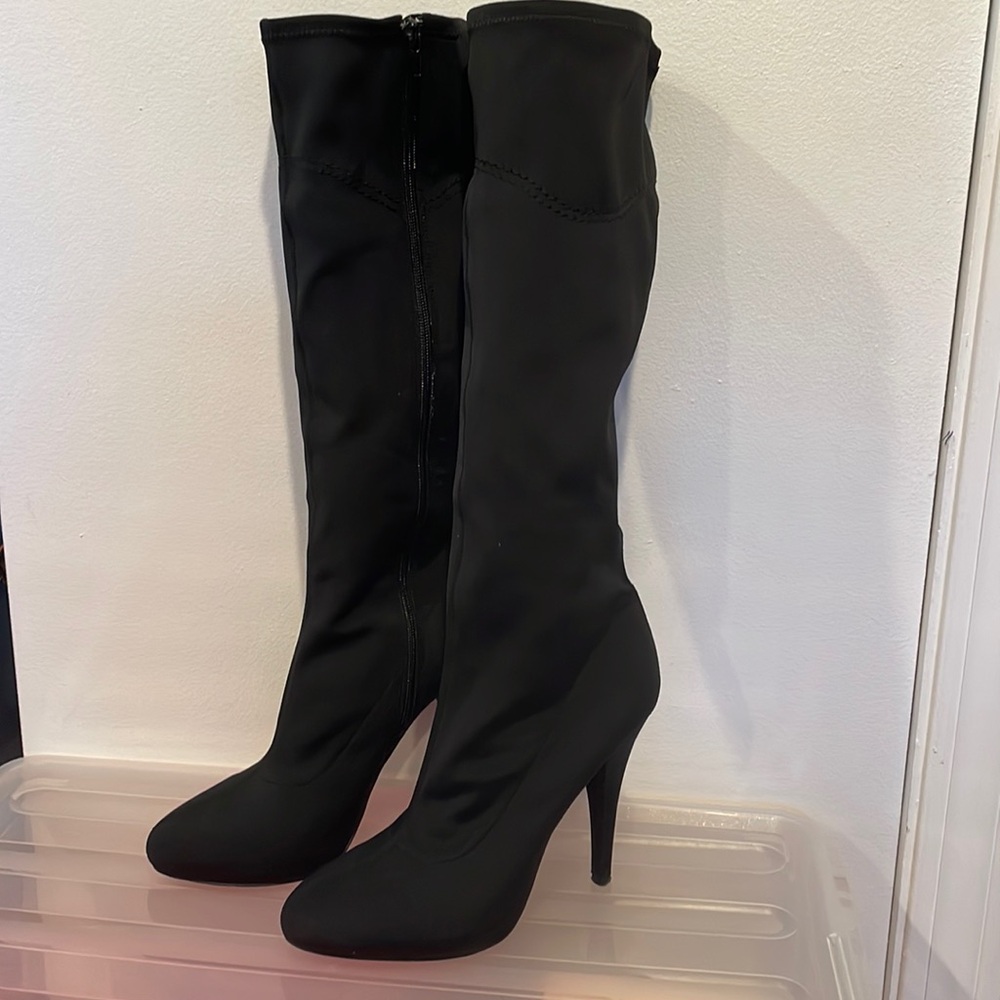JB stretch black to the knee dressy boots